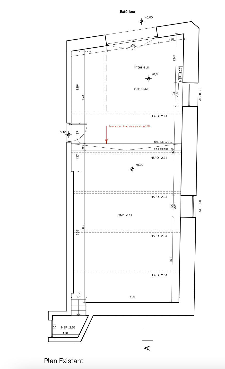 Montpellier centre - Local commercial 66 m² - Plan rdc