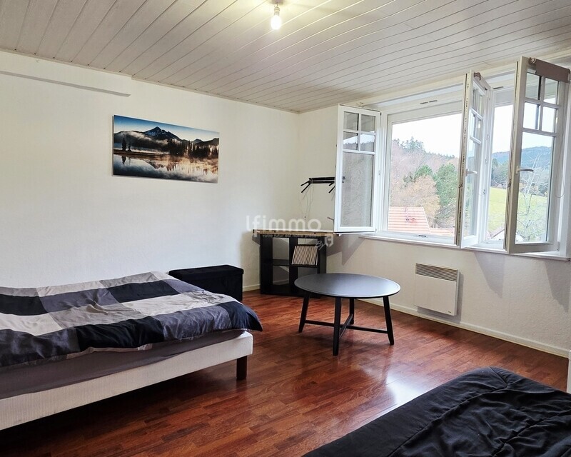 Studio 28 m² Vue dégagée - Meublé, Hohwald - Pièce de vie