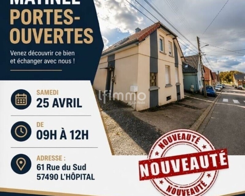 Maison Individuelle, rénovée, quartier calme de la Ville. - Jpo affiche