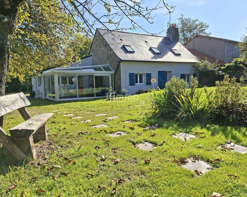 Maison ancienne rénovée de 158 m², Couëron hameau de la Galonnière. - Jardin véranda
