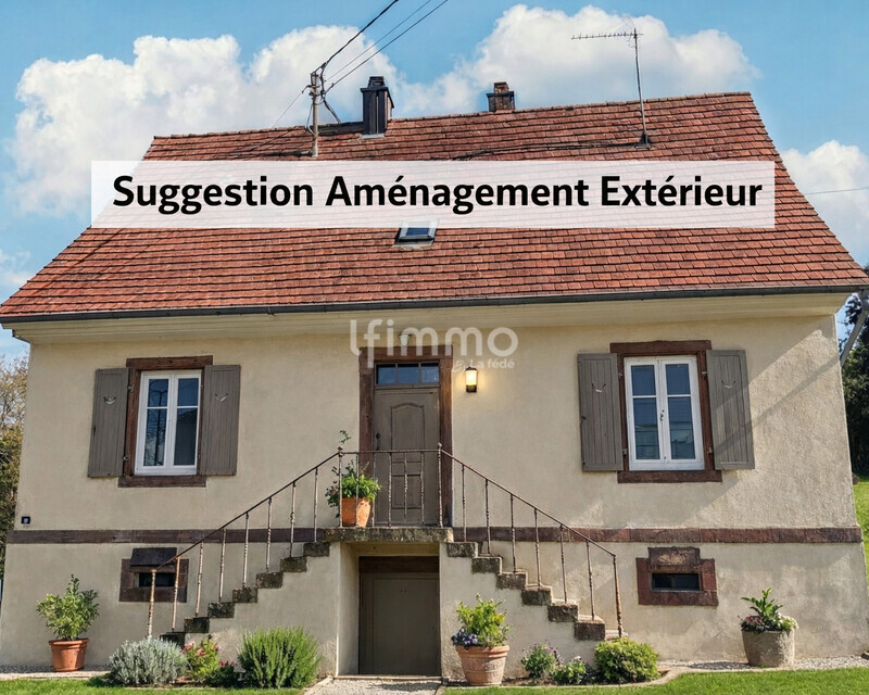 Maison 5 pièces 115 m² - Mh proposition aménagement extérieur