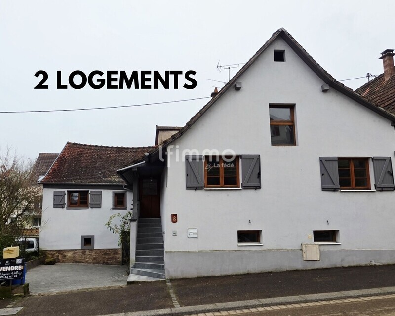 1 propriété, 2 logements 140 et 60 m2 Barr - Facade rue