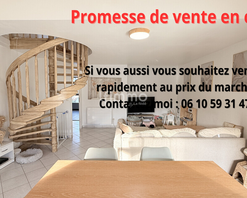 Duplex de charme T4 3 ch. 87 m² terrasse 8m² garage - Vendu sur 1 visite pascale vartanian lfimmo mornant