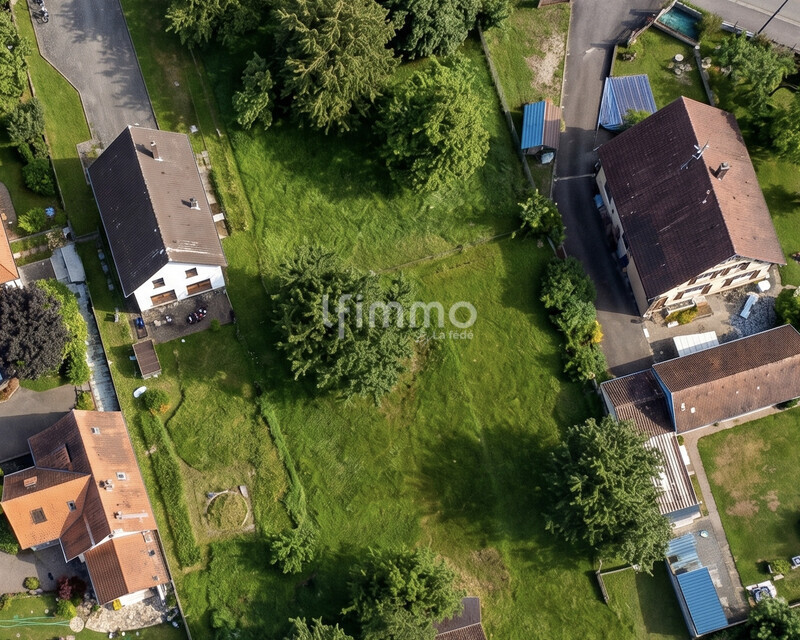 Terrain à bâtir 506 m² Preuschdorf - Vue aérienne tabx