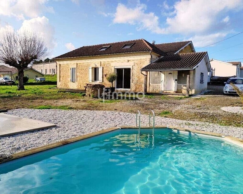 Propriété de charme en pierre à Baigneaux – Exclusivité absolue  - Maison exterieur piscine