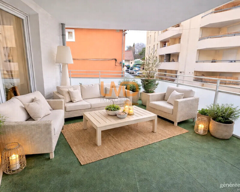 Appartement T4 avec 2 terrasses 13004 Marseille - Terrasse de la pièce de vie