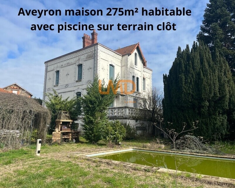 Aveyron grande maison familliale sur terrain clôt - Aveyron maison  cinq chambres piscine garage terrain clôt  18 