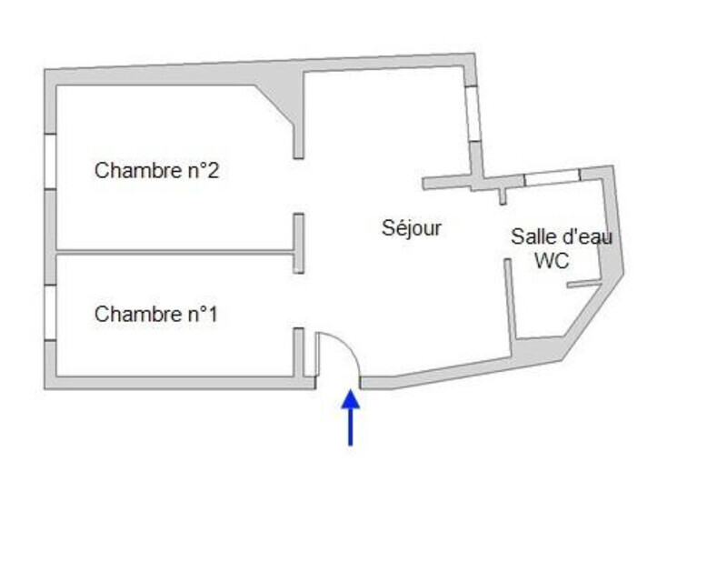 Paris 75015 métro commerce 3 pièces traversant avec balcon 37m2 - 8 apt  garmme 37 17 m2 .