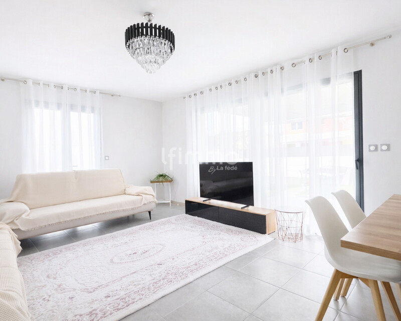Maison t4 plain-pied à Moussan – 108 m² sur terrain closet piscinable  - SALON SEJOUR MOUSSAN