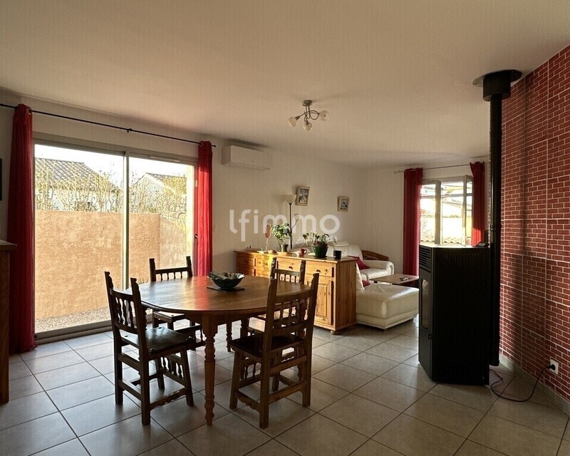 🏡 Maison T4 de plain-pied 85 m² à Saint Nazaire - Le Somail - Séjour Le Somail