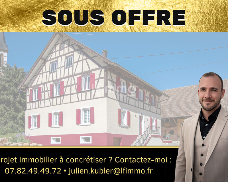 [Sous Offre] Maison rénovée au charme alsacien | D.P.E A - Sous offre