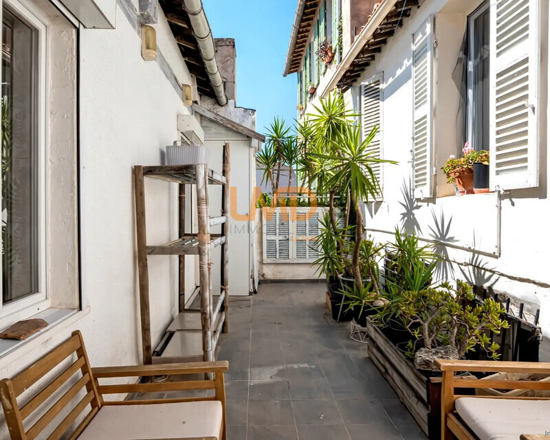 Beau T2/3 avec grande terrasse et cave - Beauregard 13004 Marseille - Terrasse jouissance exclusive