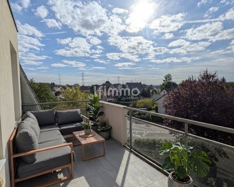 Kembs – À vendre T3- 86,84 m² – Terrasse, garage, parking - Terrasse 2