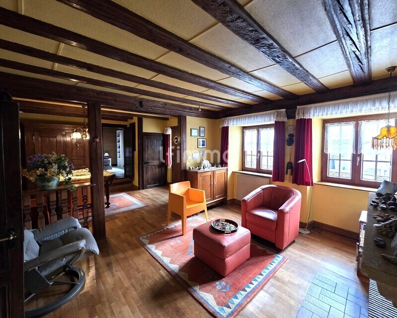 Charmante maison de village avec vie de plain-pied et fort potentiel - salon/salle à manger