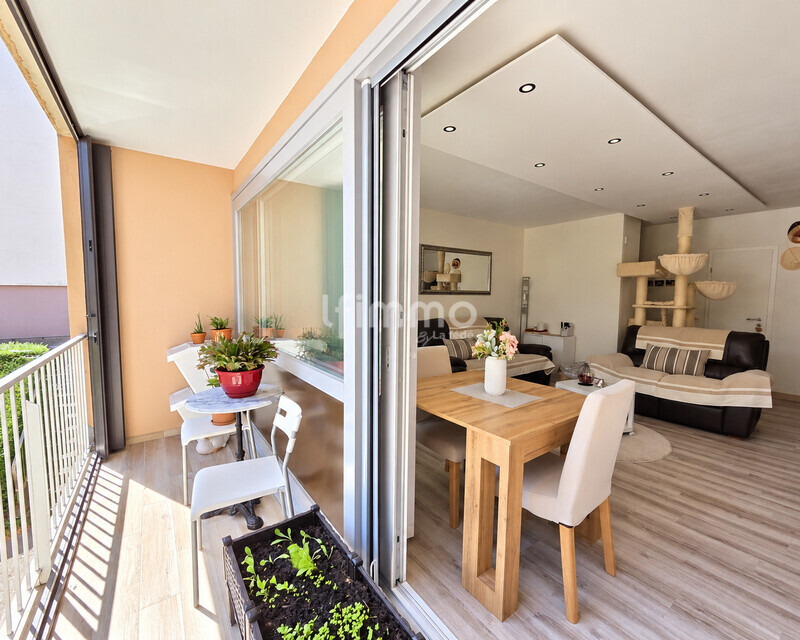 Rixheim – 96m2, 3 chambres, rénovation de qualité - Balcon lumineux et salon chaleureux