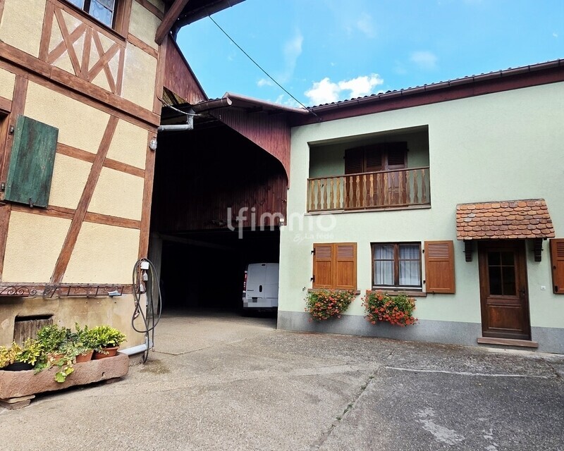 2 maisons - stockage 400m2 Idéal artisan ou collectionneur - Cour